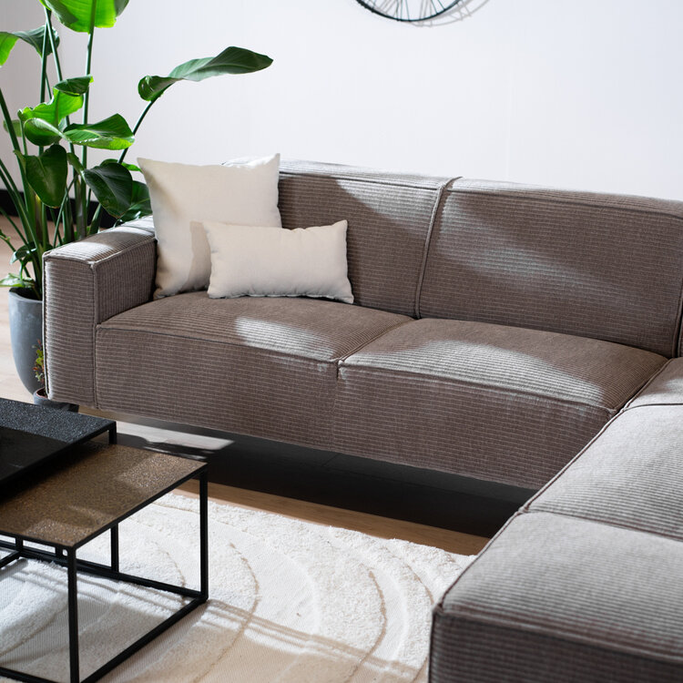 Ecksofa Kansas Chenille taupe links