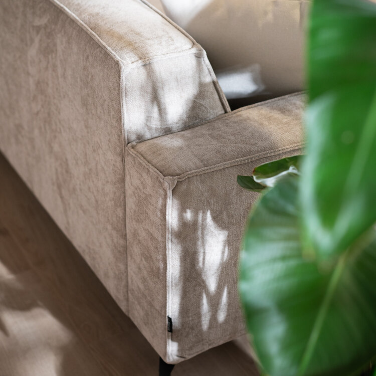 Ecksofa Kansas Stoff taupe links