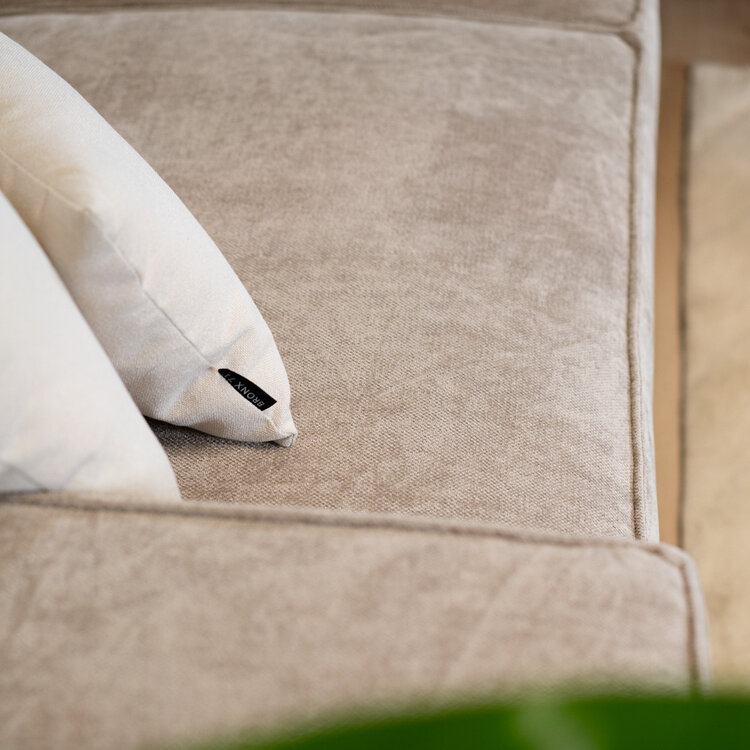 Ecksofa Kansas Stoff taupe links