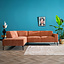 Ecksofa Kansas Stoff terracotta links