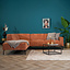Ecksofa Kansas Stoff terracotta links