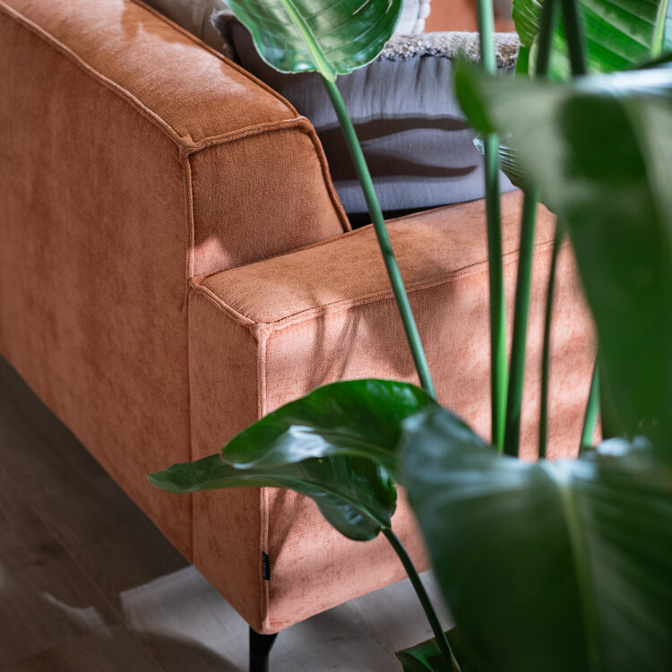 Ecksofa Kansas Stoff terracotta links