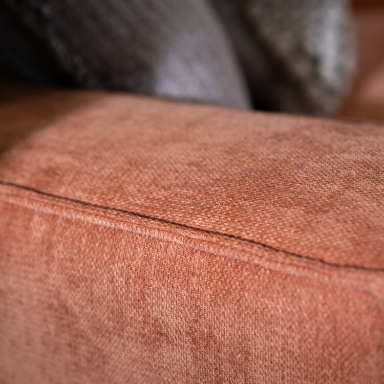 Ecksofa Kansas Stoff terracotta links