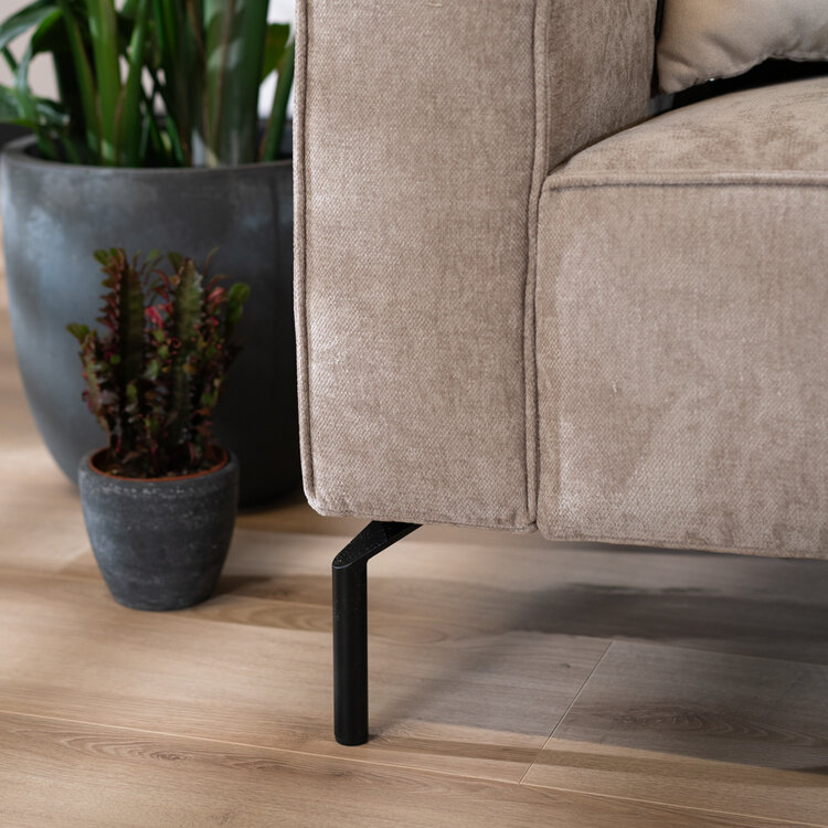 Sofa 3-Sitzer Kansas Stoff taupe