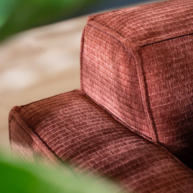 Ecksofa Kansas Chenille kupfer rechts