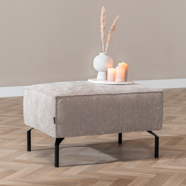 Hocker Kansas Stoff taupe