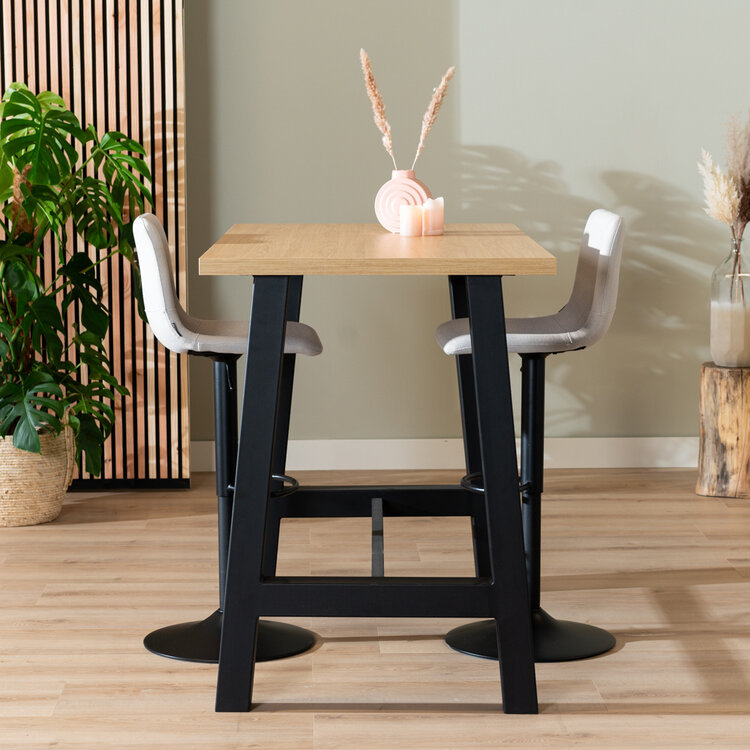 Bartisch Disa Eichenlook Melamin 140 x 80 x 106 cm