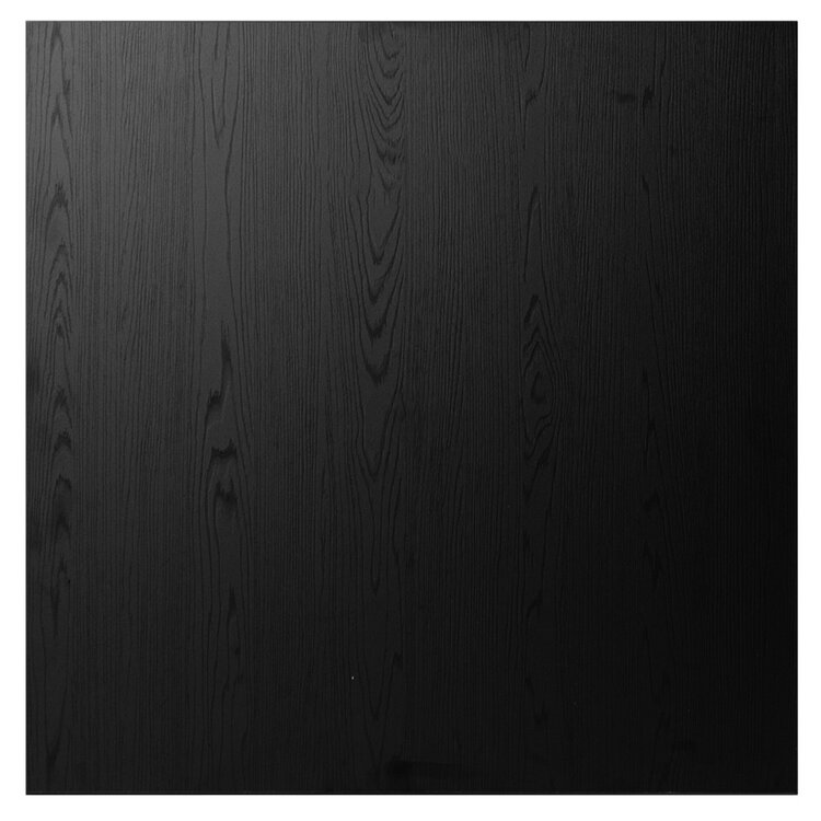 Tischplatte Roan quadratisch schwarz Melamin 80 x 80 cm