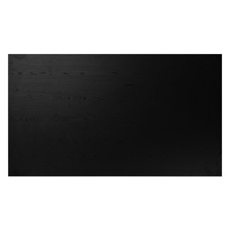 Tischplatte Roan rechteckig schwarz Melamin 140 x 80 cm