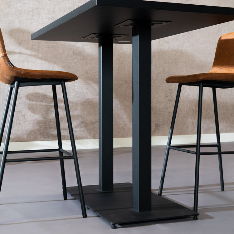 Bartisch Nils schwarz Melamin 140x80x109 cm