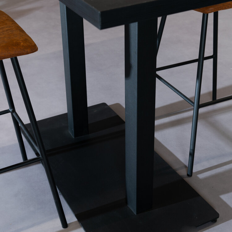 Bartisch Nils schwarz Melamin 160 x 80 x 109 cm