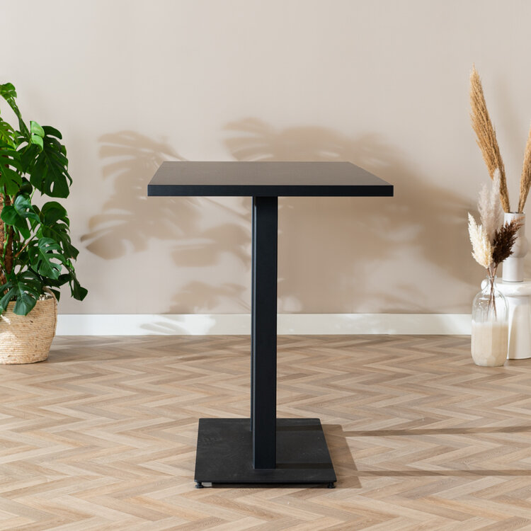 Bartisch Nils schwarz Melamin 160 x 80 x 109 cm