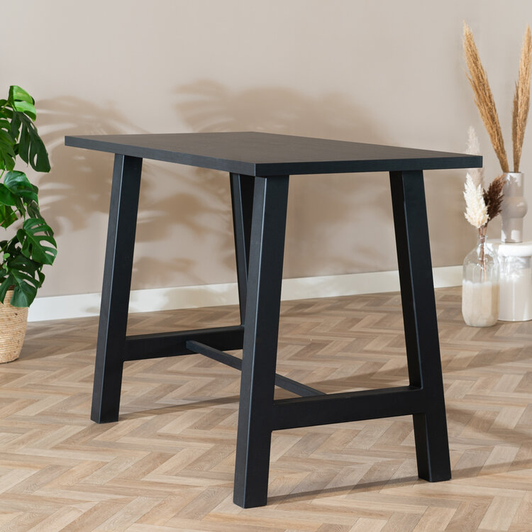 Bartisch Disa schwarz Melamin 160 x 80 x 106 cm