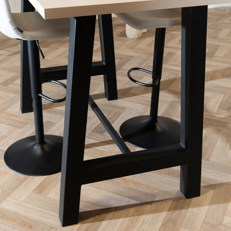 Bartisch Disa beige Melamin 140 x 80 x 106 cm