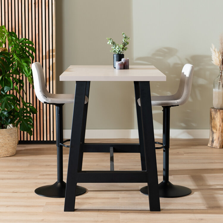 Bartisch Disa beige Melamin 140 x 80 x 106 cm