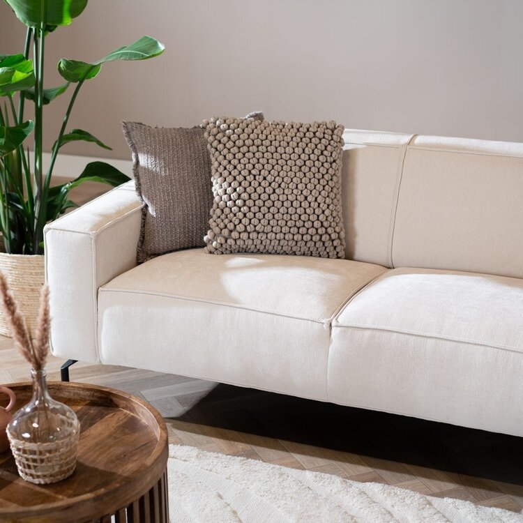 Ecksofa Kansas Stoff beige rechts