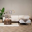 Ecksofa Kansas Stoff beige rechts