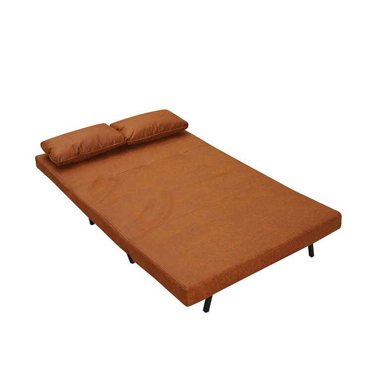 Schlafsofa 1,5-Sitzer Kristian Eco-Leder cognac