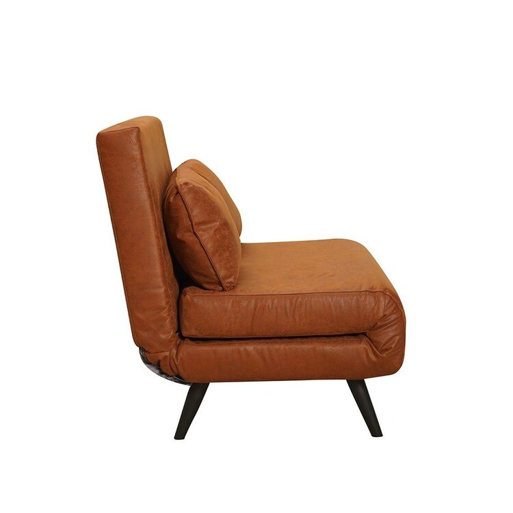 Schlafsofa 1,5-Sitzer Kristian Eco-Leder cognac