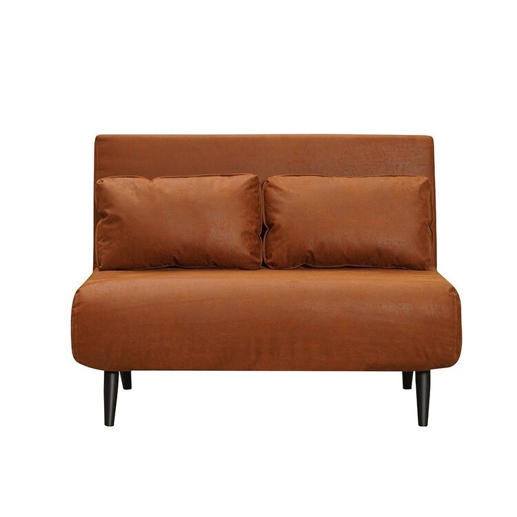 Schlafsofa 1,5-Sitzer Kristian Eco-Leder cognac