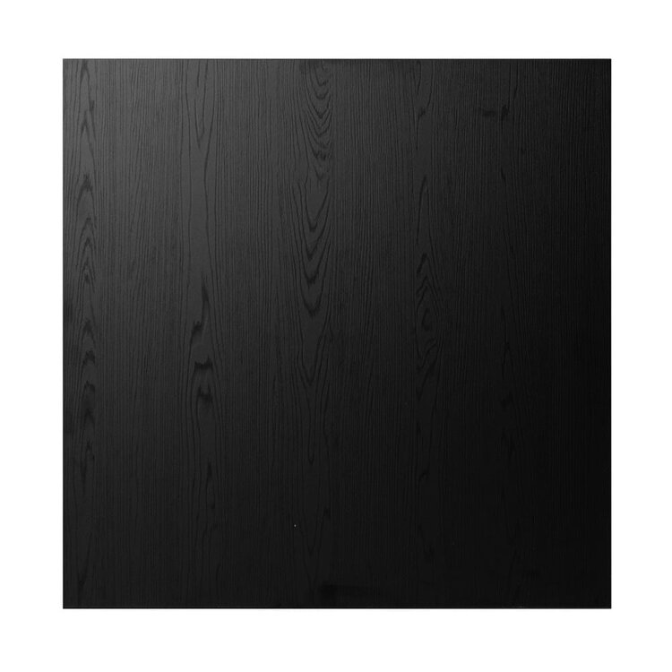 Tischplatte Roan quadratisch schwarz Melamin 60 x 60 cm