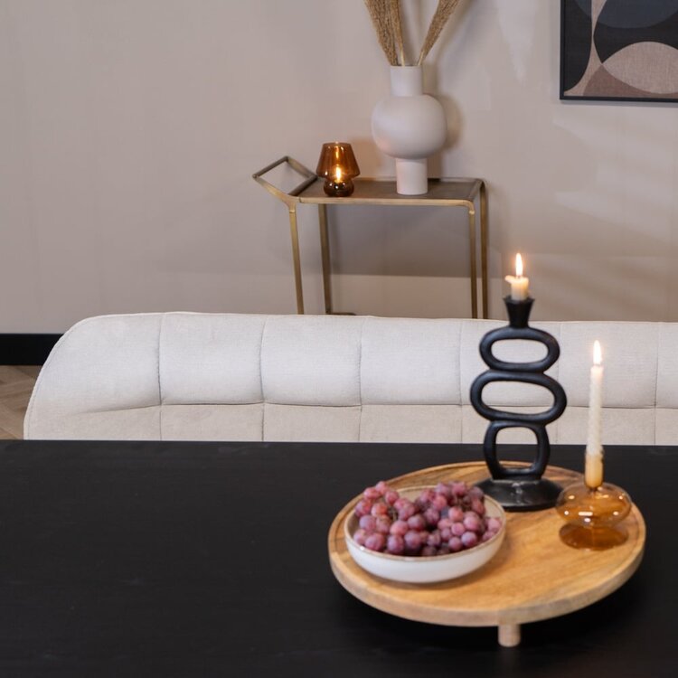 Esszimmerbank Stoff Jelle off white 185 cm