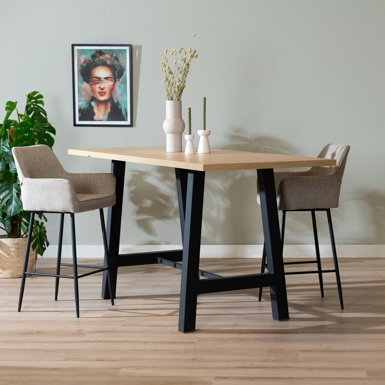 Bartisch Disa Eichenlook Melamin 220 x 90 x 106 cm