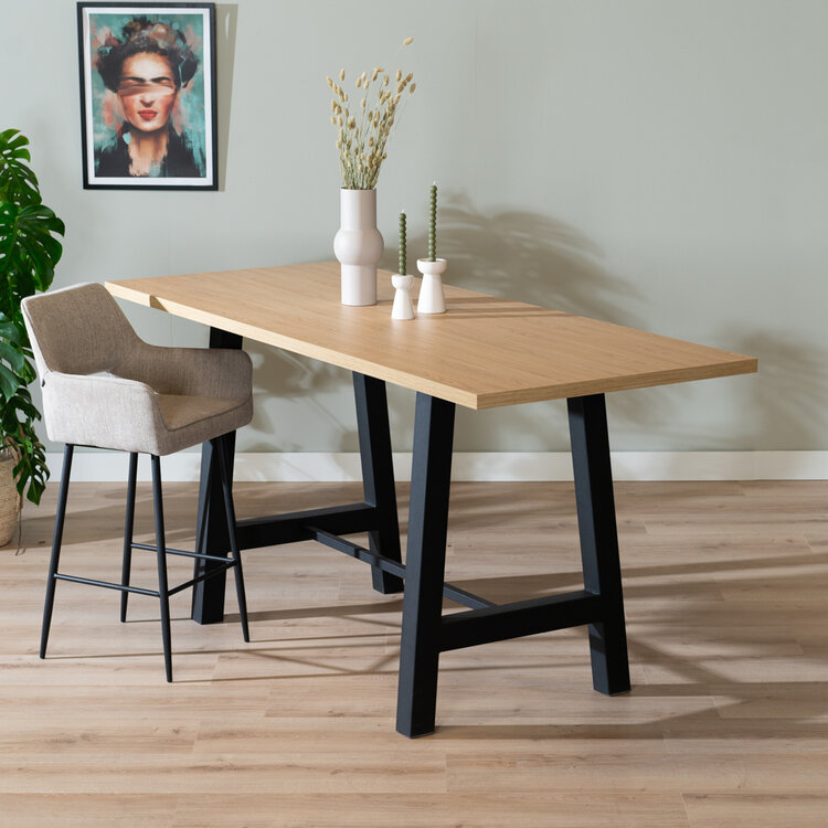 Bartisch Disa Eichenlook Melamin 220 x 90 x 106 cm