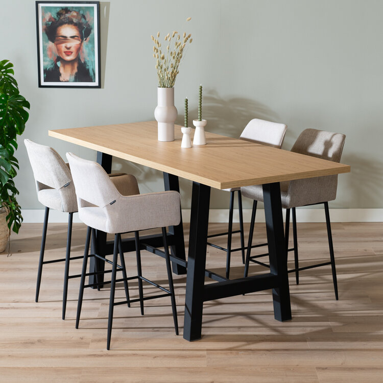 Bartisch Disa Eichenlook Melamin 220 x 90 x 106 cm