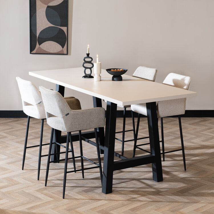 Bartisch Disa beige Melamin 220 x 90 x 106 cm