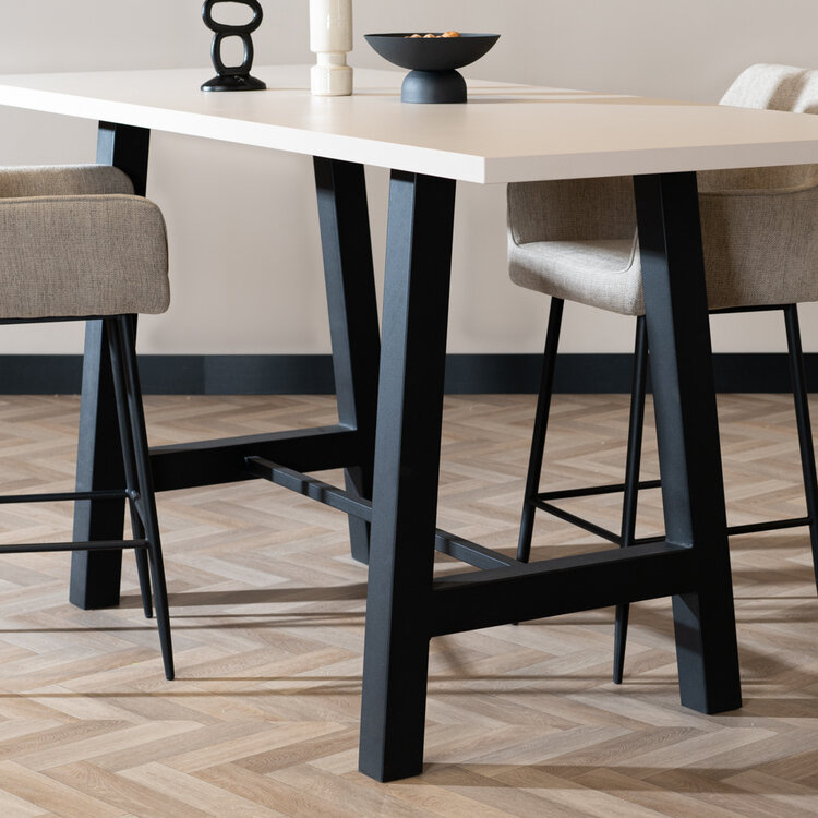 Bartisch Disa beige Melamin 220 x 90 x 106 cm