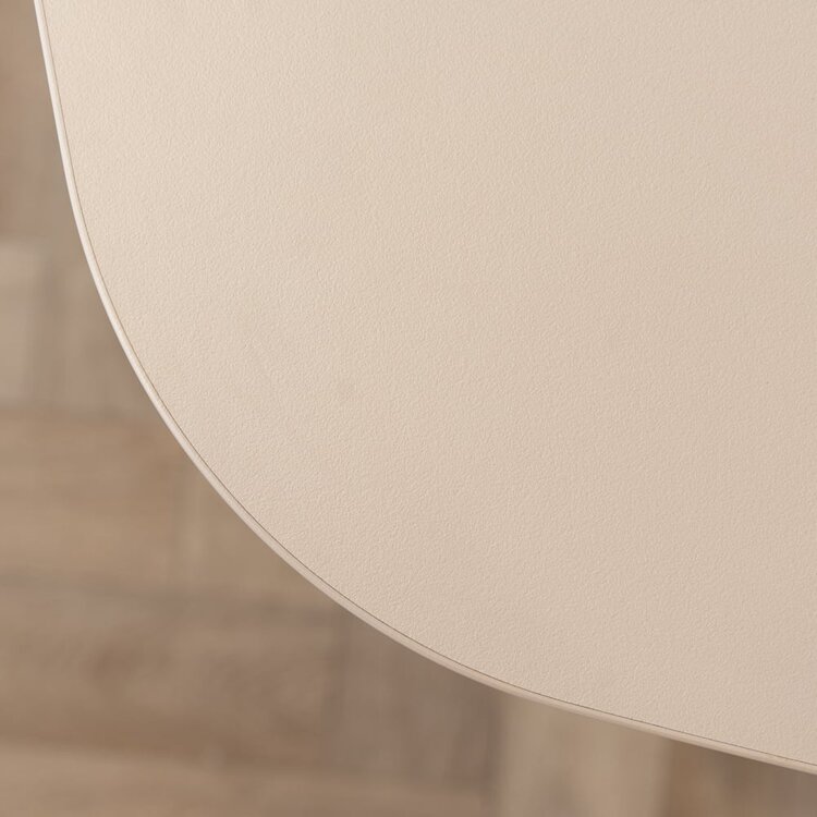 Esstisch Dio dänisch oval beige Melamin 240 x 120 cm