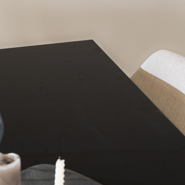 Esstisch Bodo schwarz Melamin 220 x 90 cm