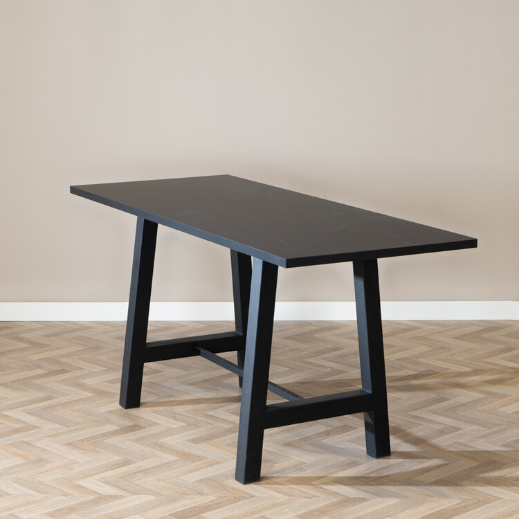 Bartisch Disa schwarz Melamin 220 x 90 x 106 cm