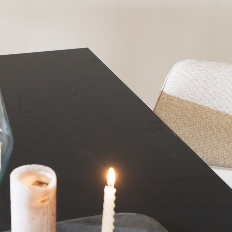 Bartisch Disa schwarz Melamin 220 x 90 x 106 cm