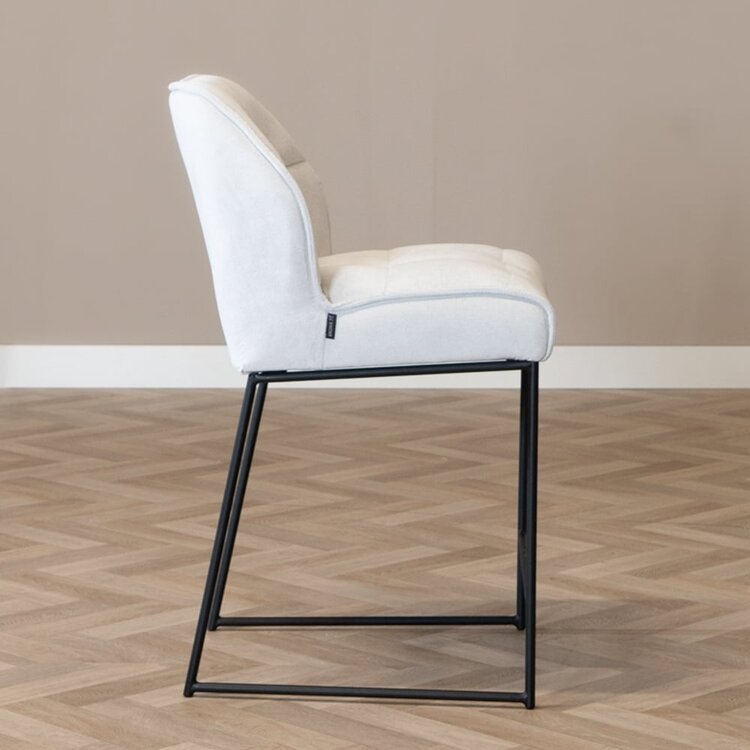 Barhocker Stoff Jelle off white 70 cm