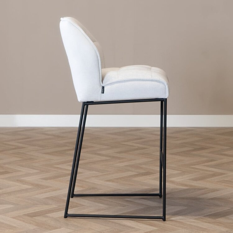 Barhocker Stoff Jelle off white 82 cm