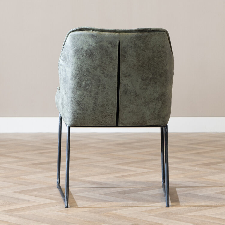 Esszimmerstuhl Microfaser Abel grün