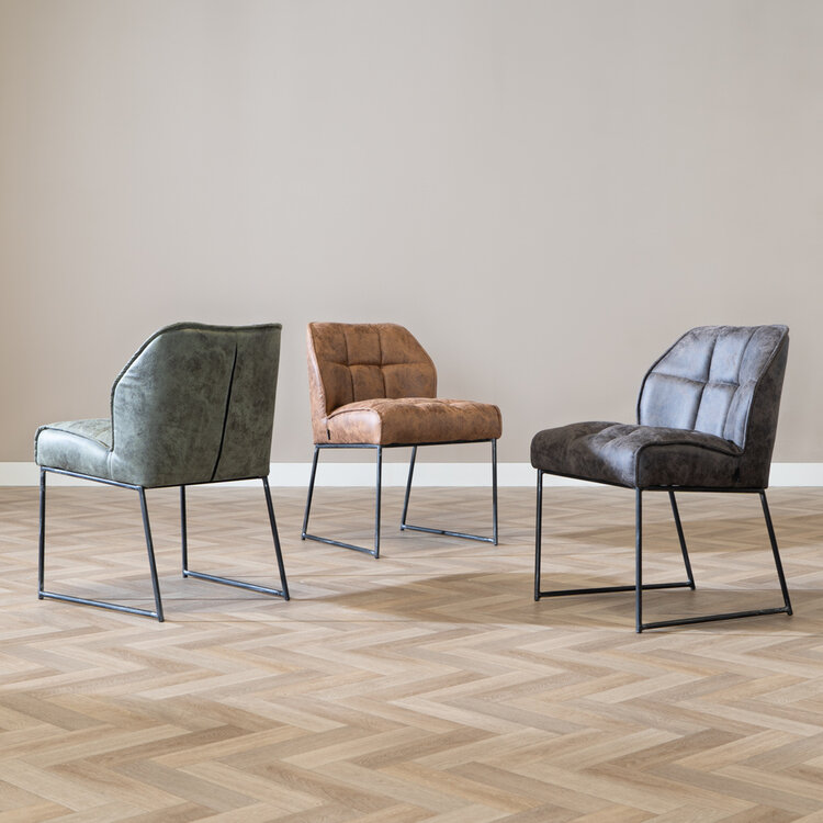 Esszimmerstuhl Microfaser Abel anthrazit