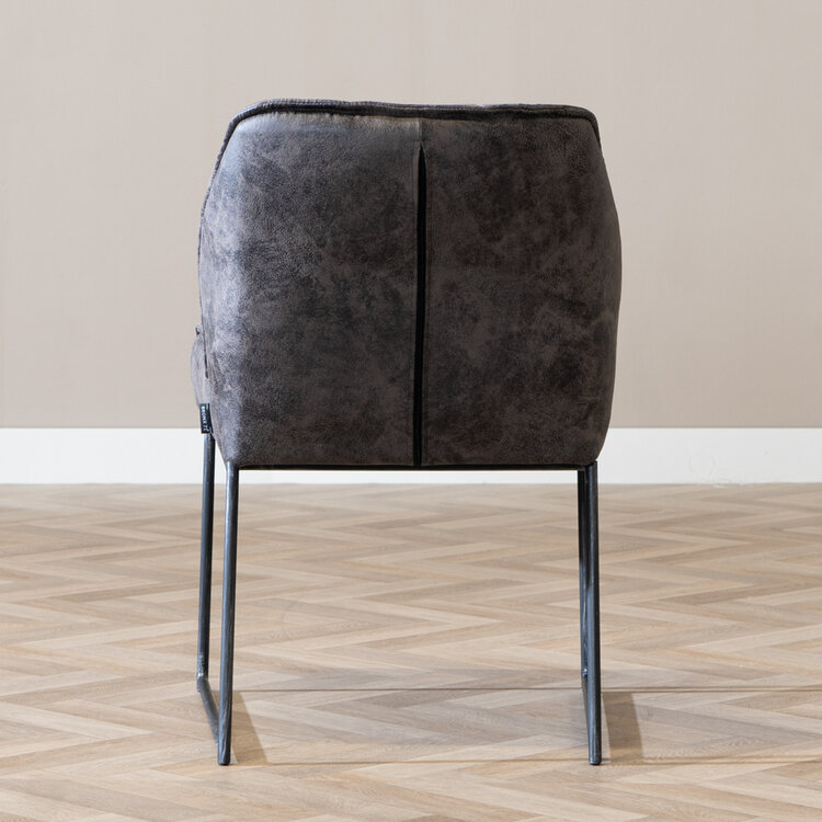 Esszimmerstuhl Microfaser Abel anthrazit