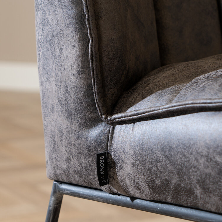 Esszimmerstuhl Microfaser Abel anthrazit