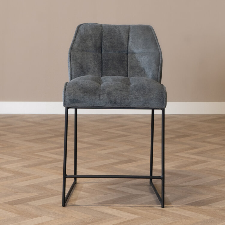 Barhocker Stoff Jelle anthrazit 70 cm