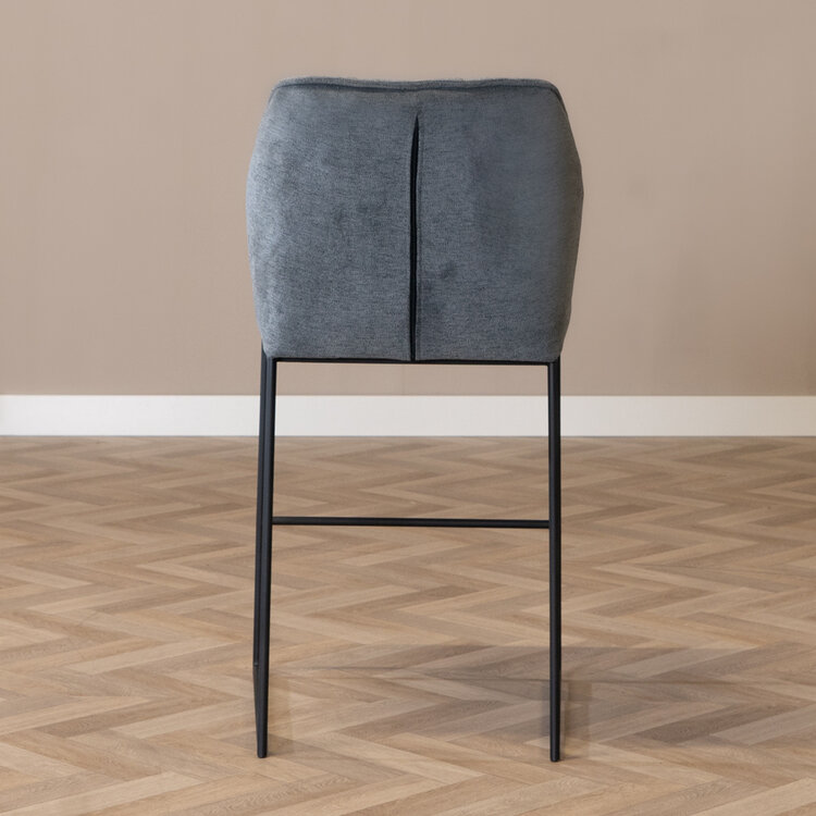 Barhocker Stoff Jelle anthrazit 82 cm