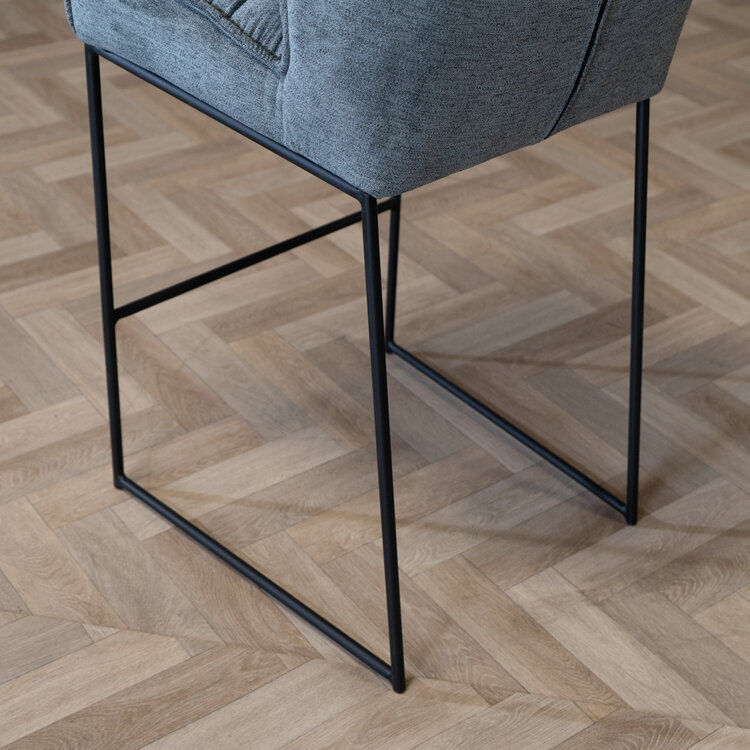 Barhocker Stoff Jelle anthrazit 82 cm