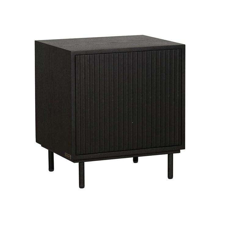 Nachttisch Shelly schwarz 50x40x55 cm