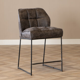 Barhocker Microfaser Abel anthrazit 70 cm