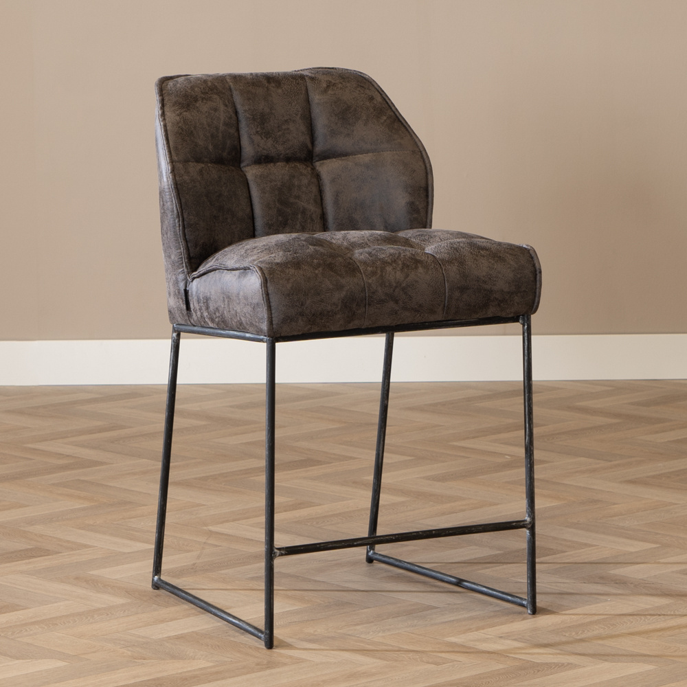 Barhocker Microfaser Abel anthrazit 70 cm