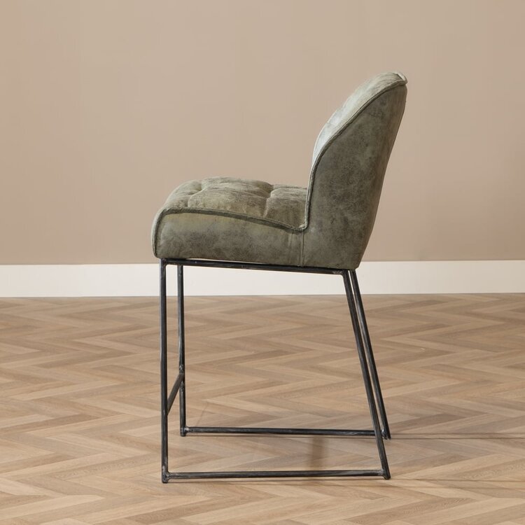 Barhocker Microfaser Abel grün 70 cm