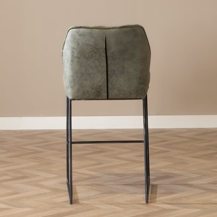 Barhocker Microfaser Abel grün 82 cm