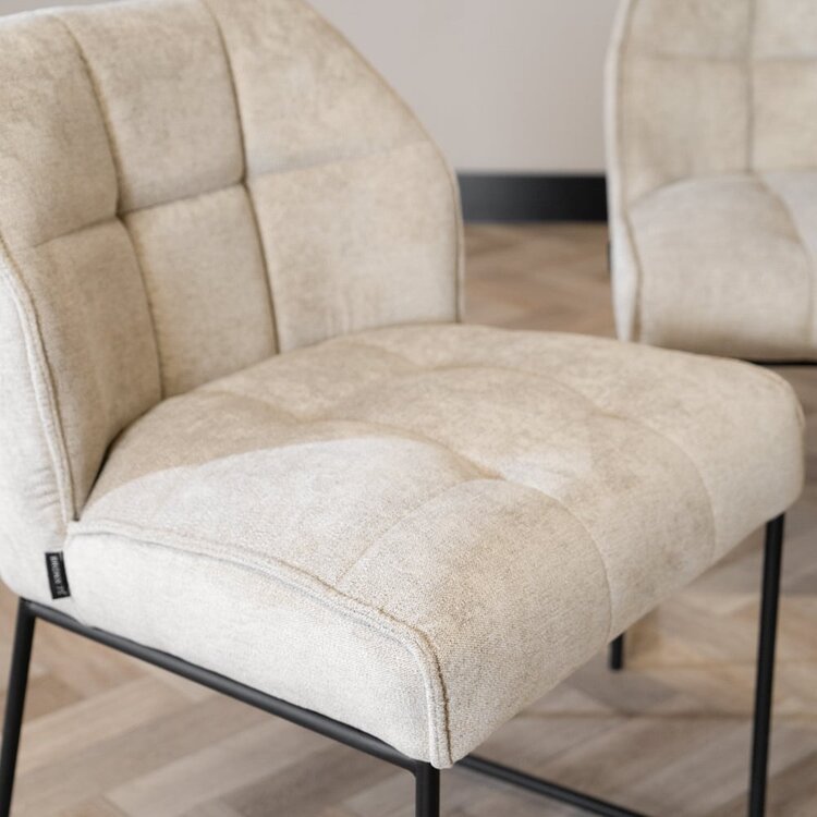 Barhocker Stoff Jelle taupe 70 cm